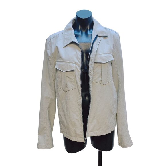 Rag & Bone Light Gray Jacket With Front Pockets & Zipper Closure M - Picture 1 of 6